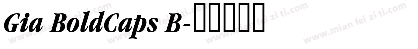 Gia BoldCaps B字体转换